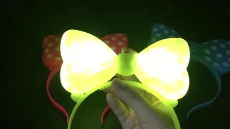 Bowknot LED Blinking Hairband Headband Hair Decor