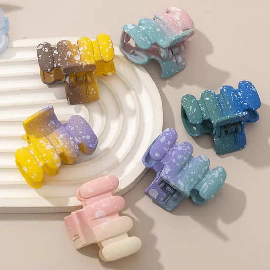Fashion European and American Retro Matt Color Hair Claw Clips