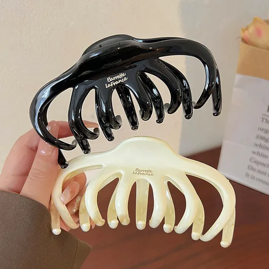 Shark Clip Elegant Large Pumpkin Hair Claw Custom Wholesale 