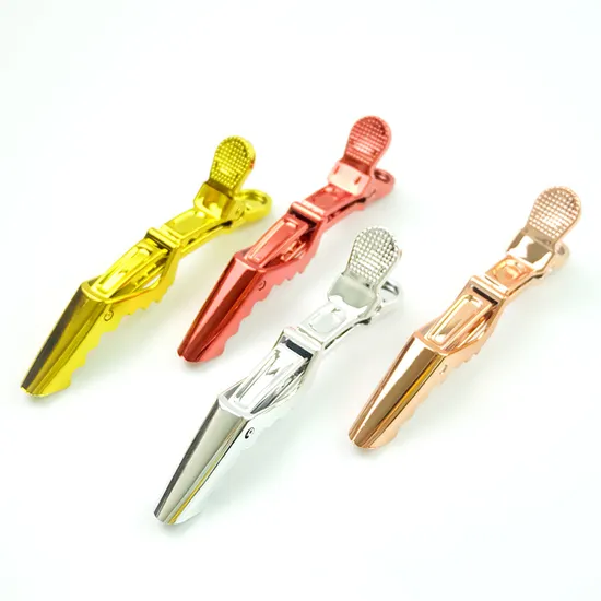 Plastic Hair Claw Clip for Styling Wholesale Sectioning Alligator Croc Hair Styling Clips Set 