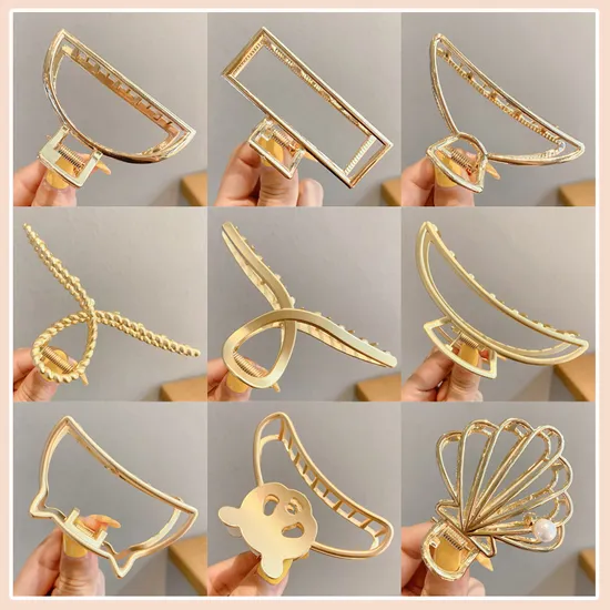 Fashion Hollow Metal Hairpin Jewelry 