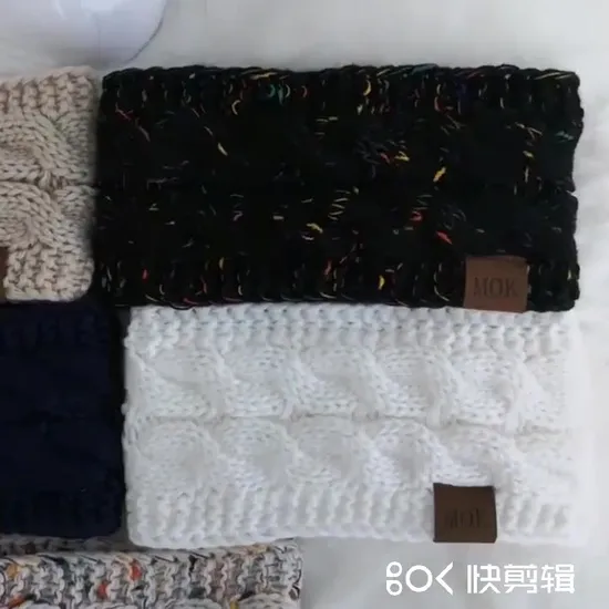 Women Lady Winter Ear Warmer Headband Crochet Knitted Head Wrap Hairband Colder Whether Headband 