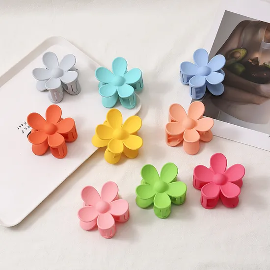 Hair Clips Nonslip Hair Accessories Big Flower Hair Claw Clips for Women Girls Kids 
