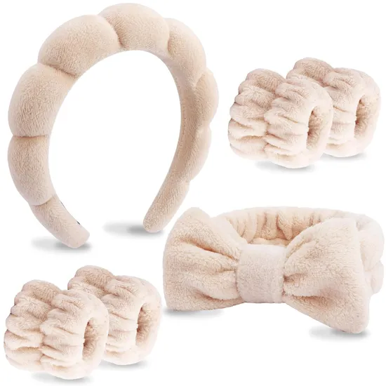 Washing Face Wristband Set 6 Pack SPA Headband 