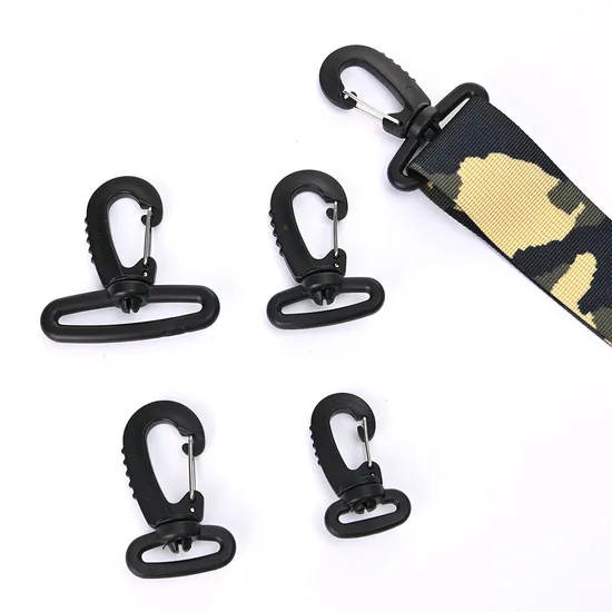 Plastic Rotatable Trigger Snap Lobster Claw Hook Swivel Clasp Backpack Strap Clip 