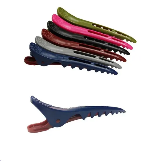 Plastic Hair Grip Steel Color Hair Pin Salon Claw Hair Section Clip 