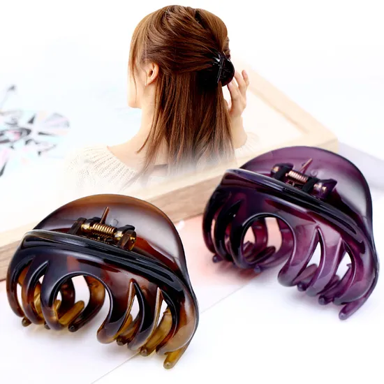 Large Plastic Hair Clips for Hair Non