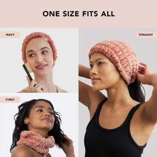 Coral Fleece Face Wash Wrist Washband Headband 