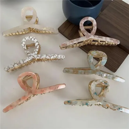 Korean Horsetail Streamer Hair Clip Pearl Chain Bow Ribbon Hairpins 