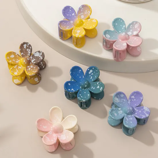 Colorful Sun Flower Design Hair Accessories Claw Clips 