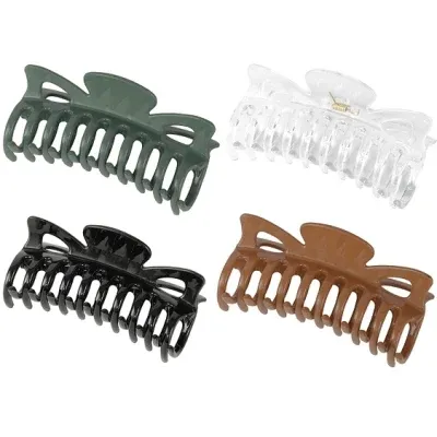 Fashionable Claw Clips Simple Elegant Plastic Hair Claws for Women 