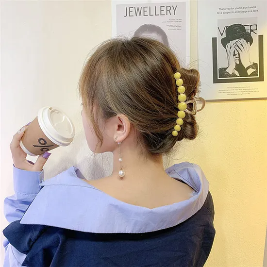Fashion Style Hair Accessories Resin Acetate Plastic Hair Clutch Claw Clip 
