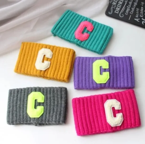 Wholesale Wide Edge Knitted Hairband Terry C Letter Head Cover Fashion Sports Yoga Stretch Face Wash Headband 