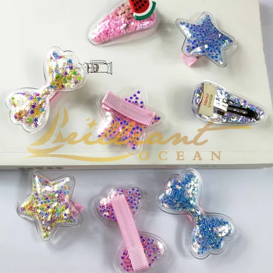 Multi Designs Fashionable Glitter Sequins Hairpins 