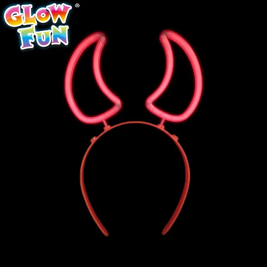 Devil Glow Stick Headband stick glow hairband for kids adults Halloween holiday 