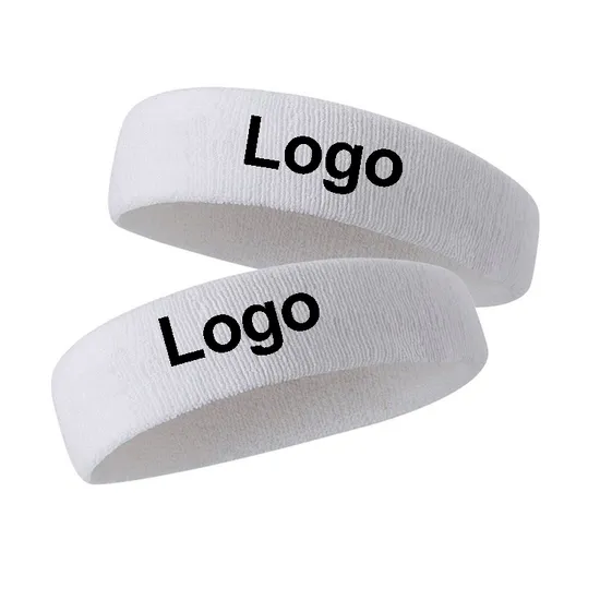 Sweat Absorbing Head Band Athletic Exercise Basketball Wrist Sweatbands and Headbands 