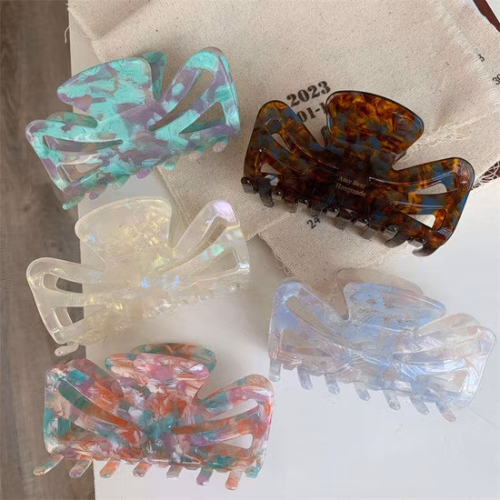 Plastic Claw Clips for Thick Hair Large Size Korean Big Hair Claws
